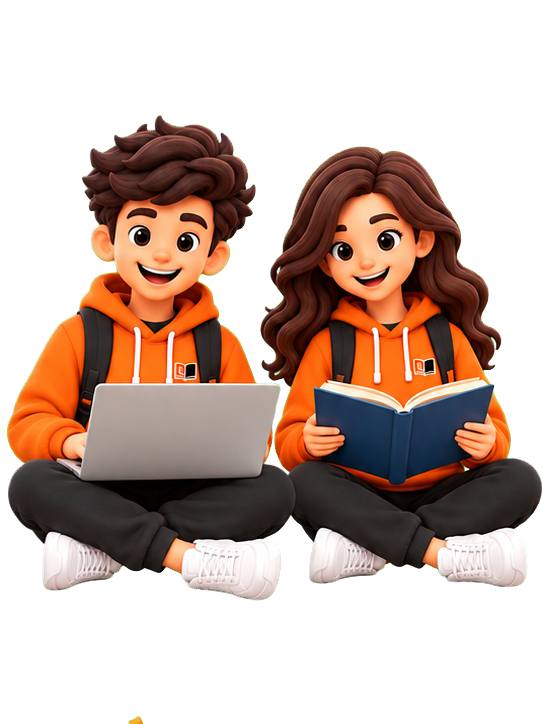 UNEXZA student mascots studying together